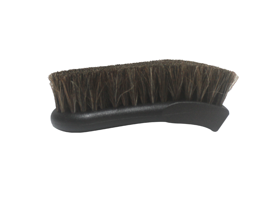 Horse hair genuine leather cleaning brush